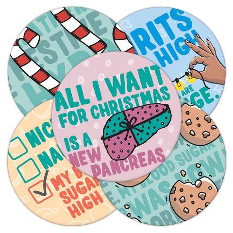 5 Pack - Christmas Patches