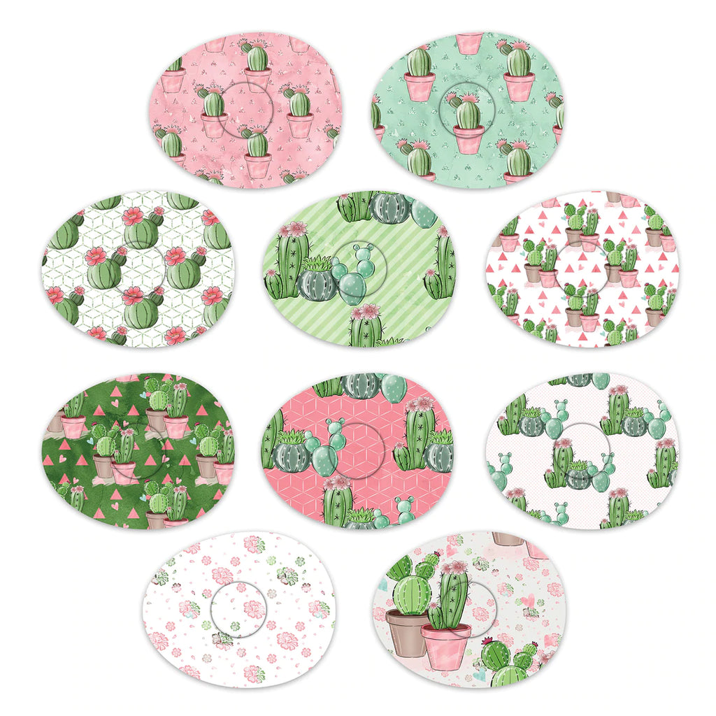 Libre Cacti Mix Design Patches - 10 Pack