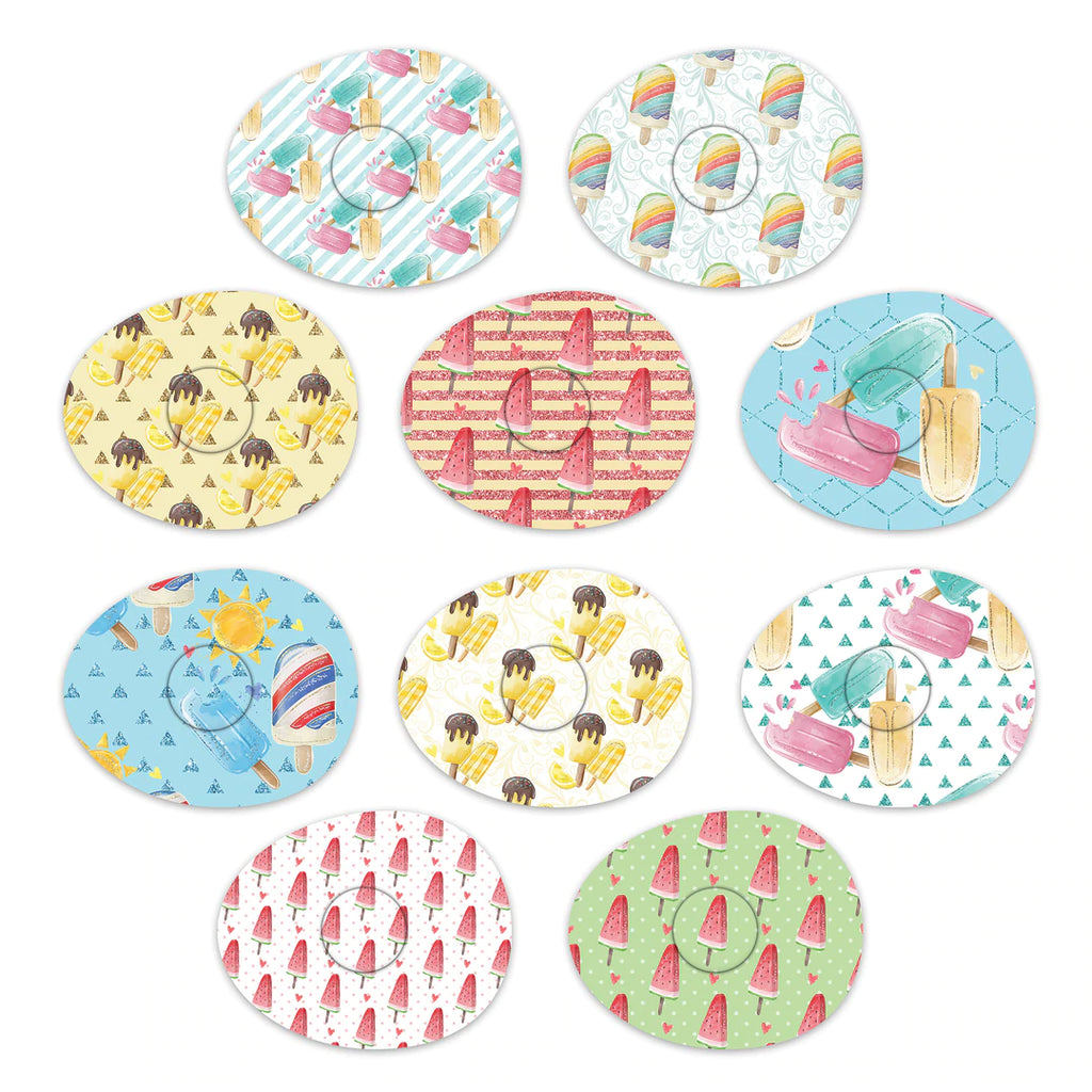 Libre Ice Cream Mix Design Patches - 10 Pack