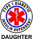 Type 1 Diabetic Medical Alert