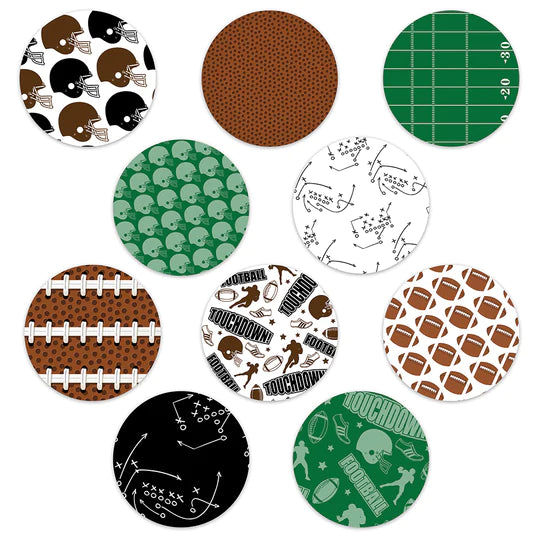Libre Football Mix Design Patches - 10 Pack