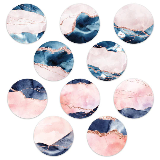 Libre Rose Gold Mix Design Patches - 10 Pack
