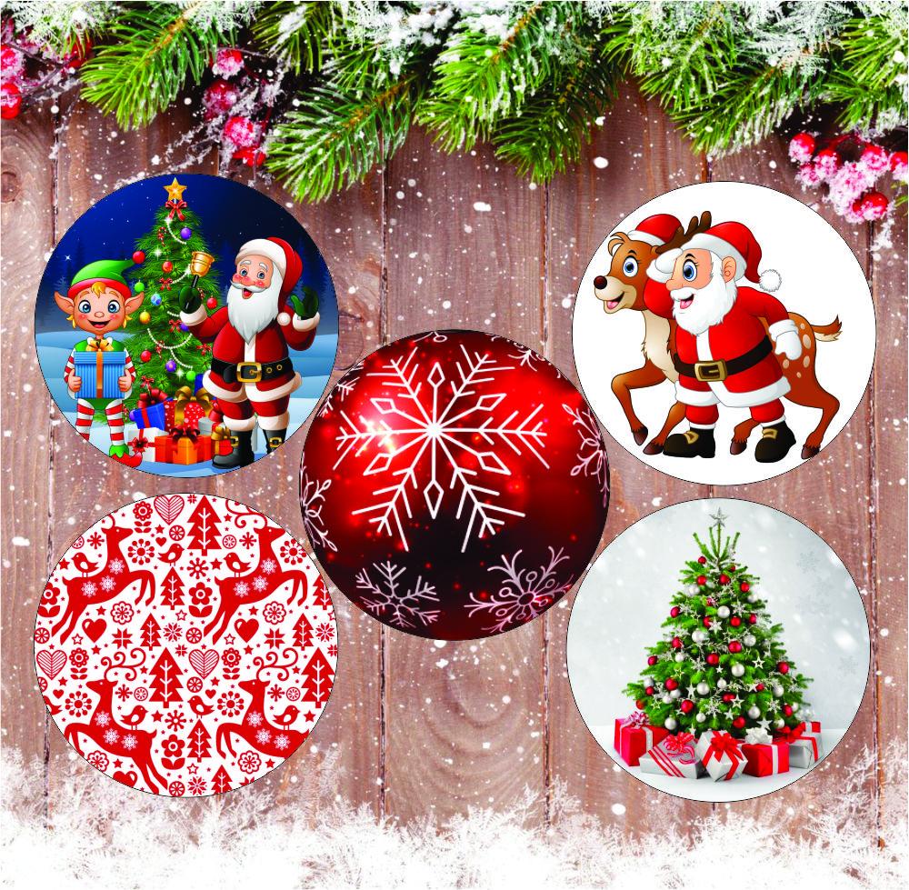 Custom Christmas Patches - 5 Pack