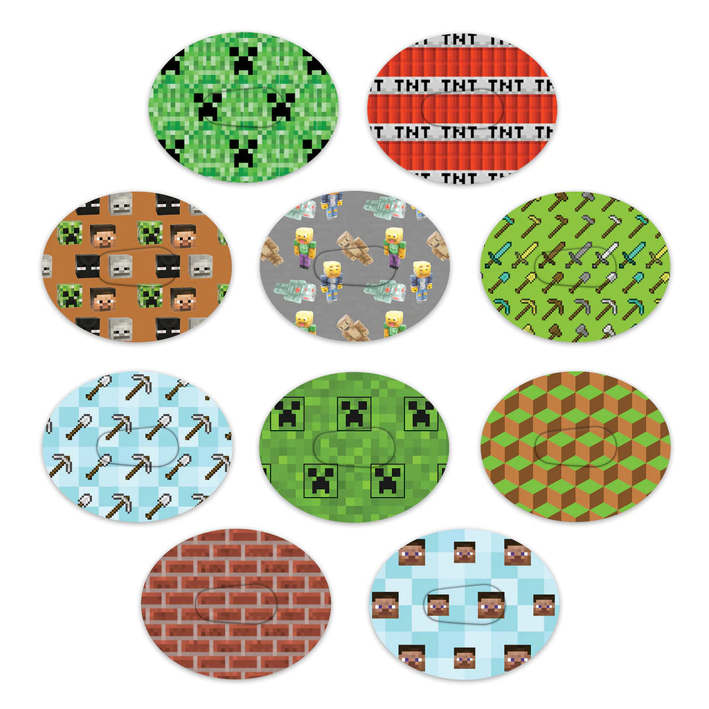 Omnipod Pixels Mix Design Patches - 10 Pack
