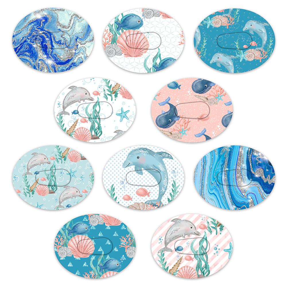 Omnipod Ocean Mix Design Patches - 10 Pack